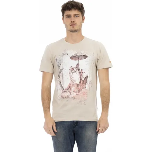 T-Shirts , Herren, Größe: L - Trussardi - Modalova