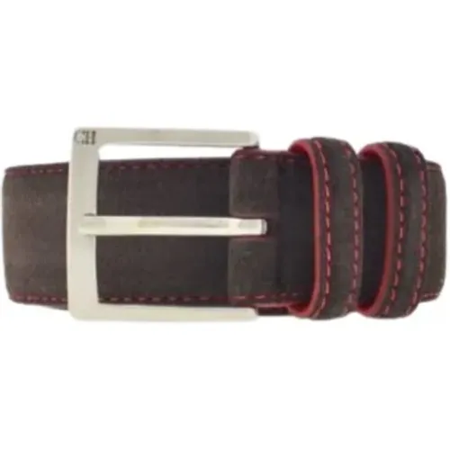 And Red Suede Belt , male, Sizes: 85 CM - Carolina Herrera - Modalova