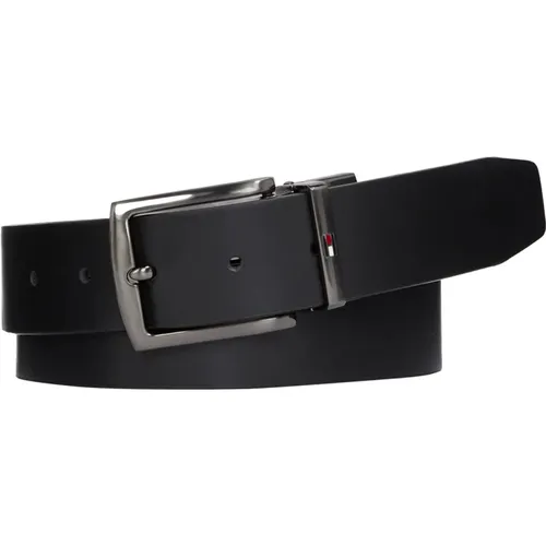 Denton 3.5 Leather Belt , male, Sizes: 115 CM - Tommy Hilfiger - Modalova