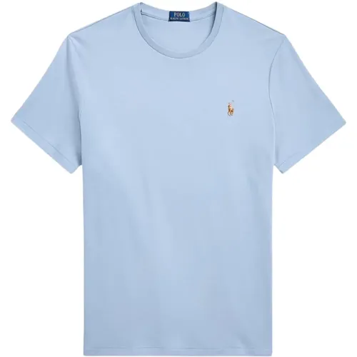 Blau Baumwolle Regular Fit T-Shirt - Polo Ralph Lauren - Modalova