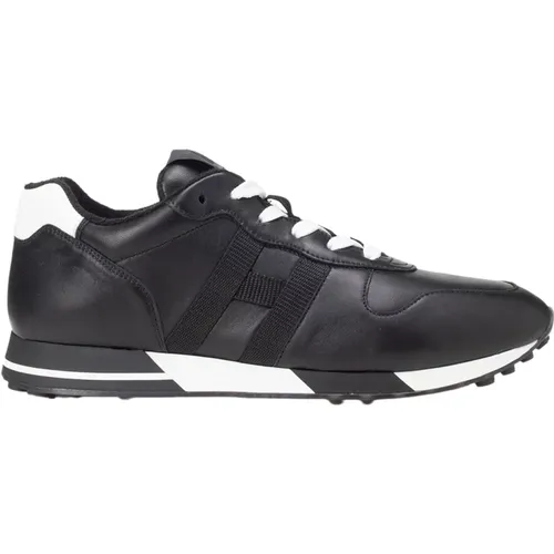 Leather Sneakers with Contrasting Details , male, Sizes: 11 UK, 5 UK - Hogan - Modalova