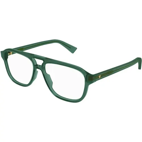 Grüne Rahmen Sonnenbrille Bv1294O 003 - Bottega Veneta - Modalova