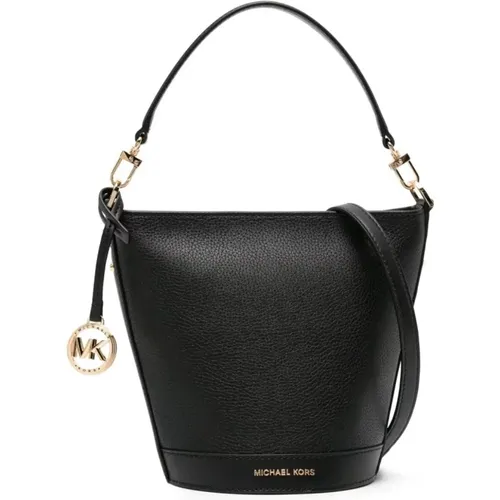 Schwarze Crossbody Bucket Tasche , Damen, Größe: ONE Size - Michael Kors - Modalova