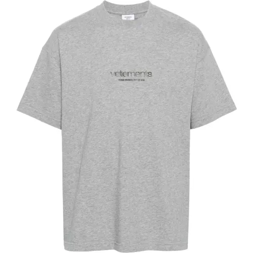 T-shirts and Polos Grey , female, Sizes: M, L, XL - Vetements - Modalova