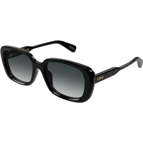 Grey Sunglasses Model Ch0225Sk , unisex, Sizes: 55 MM - Chloé - Modalova