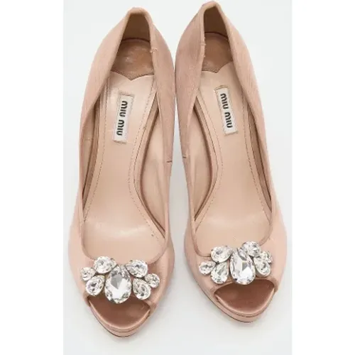 Pre-owned Satin heels , Damen, Größe: 41 EU - Miu Miu Pre-owned - Modalova