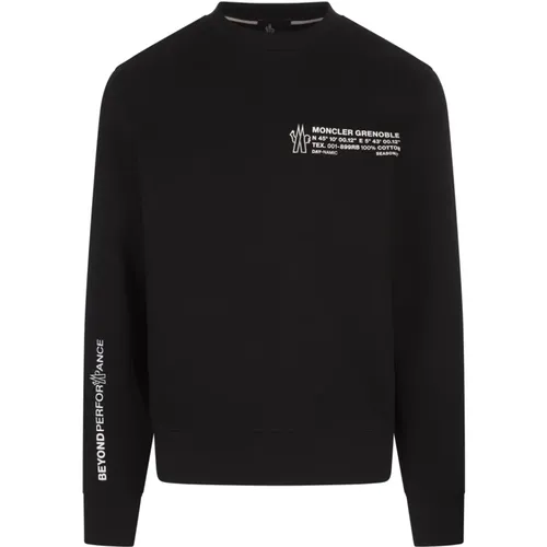 Outdoor Crew-Neck Sweatshirt Schwarz - Moncler - Modalova