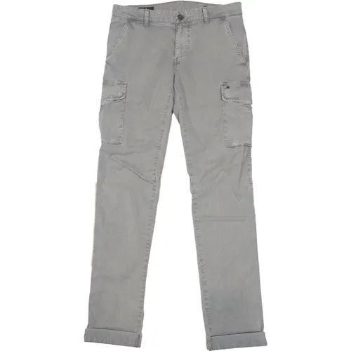 Slim Cargo Pants Iconic Light Grey , male, Sizes: S - Mason's - Modalova