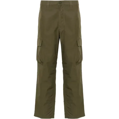 Cargohose Grün Militär Stil , Herren, Größe: W32 - Stone Island - Modalova