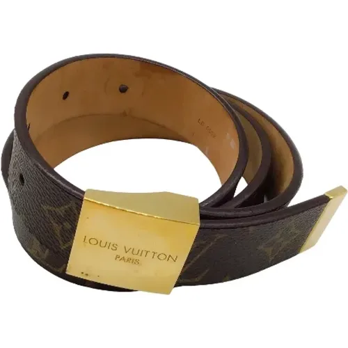 Pre-owned Leather belts , female, Sizes: ONE SIZE - Louis Vuitton Vintage - Modalova