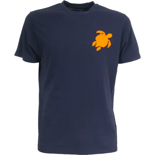 Orange Patch T-Shirt , male, Sizes: M - Vilebrequin - Modalova