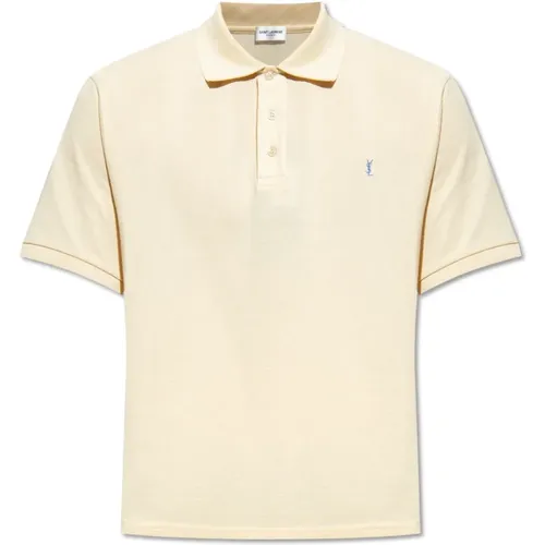 Poloshirt mit Logo , Herren, Größe: XL - Saint Laurent - Modalova