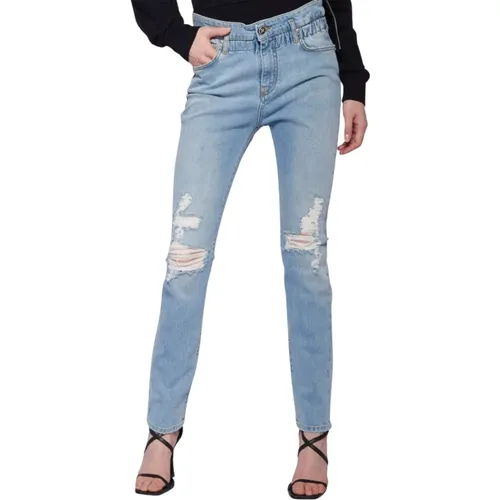 Zerrissene Skinny Jeans , Damen, Größe: W28 - John Richmond - Modalova