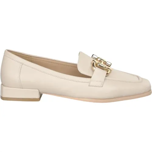 Square Toe Leather Loafer , female, Sizes: 3 UK, 5 UK, 8 UK, 6 UK, 7 UK - Alma en Pena - Modalova