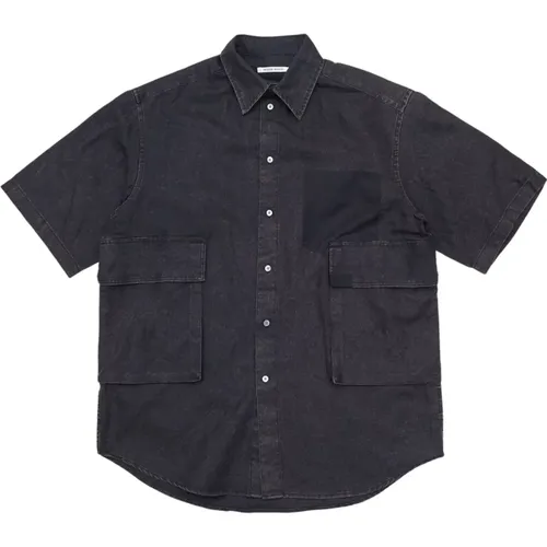 Aaron Pocket Shirt , male, Sizes: L - Wood Wood - Modalova