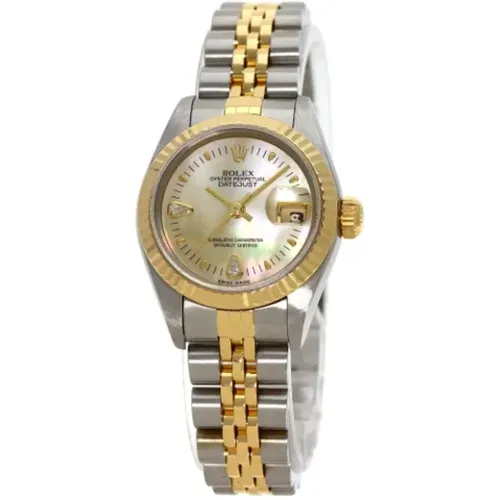 Pre-owned Stainless Steel watches , female, Sizes: ONE SIZE - Rolex Vintage - Modalova