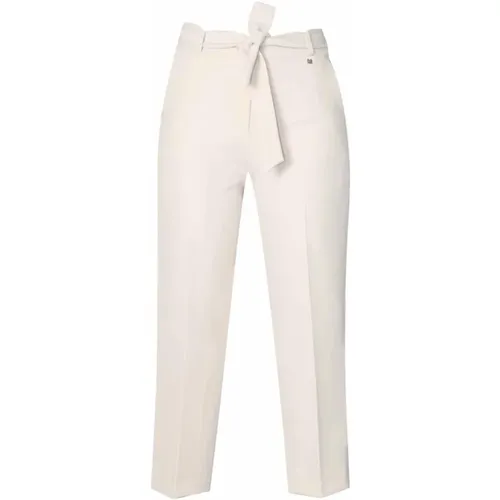 Straight Cut Pants with Belt , female, Sizes: S, XS - Kocca - Modalova