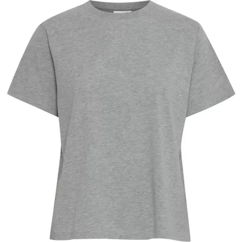 Essential Cotton T-Shirt , female, Sizes: XS, M - Ichi - Modalova