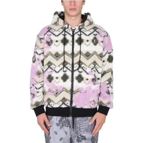 Fleece Sherpa -Jacke , Herren, Größe: M - MSGM - Modalova