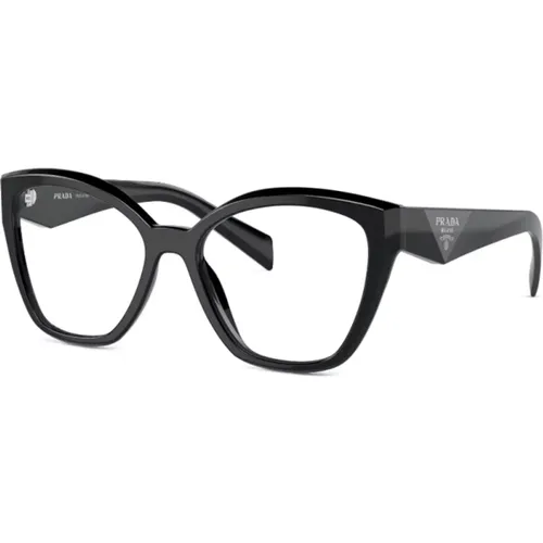 Klassische Schwarze Optische Brille , Damen, Größe: 52 MM - Prada - Modalova