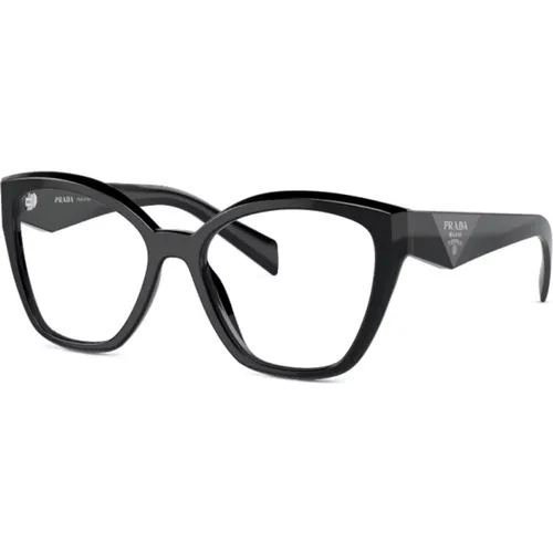 Klassische Schwarze Optische Brille , Damen, Größe: 54 MM - Prada - Modalova