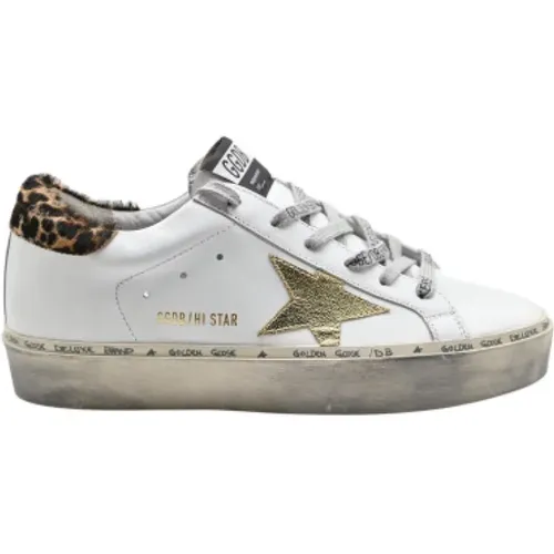 Leopard Print Hi-Star Sneakers , female, Sizes: 6 UK - Golden Goose - Modalova