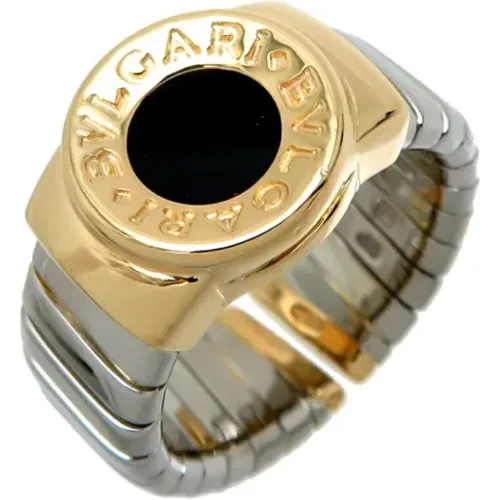 Pre-owned Stainless Steel rings , male, Sizes: ONE SIZE - Bvlgari Vintage - Modalova