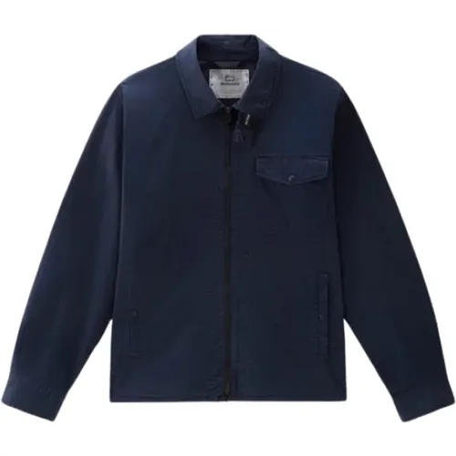 Spring Morning Shirt Jacket , male, Sizes: L, M - Woolrich - Modalova