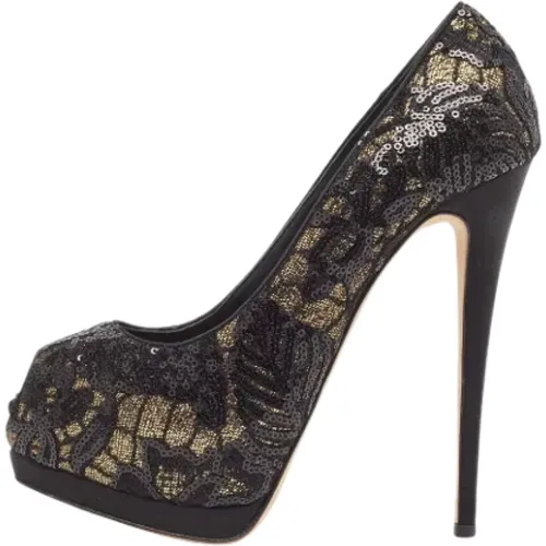 Pre-owned Fabric heels , female, Sizes: 6 1/2 UK - Giuseppe Zanotti Pre-owned - Modalova