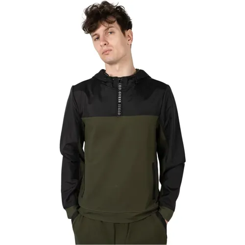 Klassischer Hoodie , Herren, Größe: M - Guess - Modalova