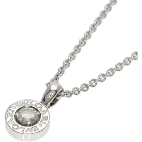 Pre-owned White Gold necklaces , female, Sizes: ONE SIZE - Bvlgari Vintage - Modalova