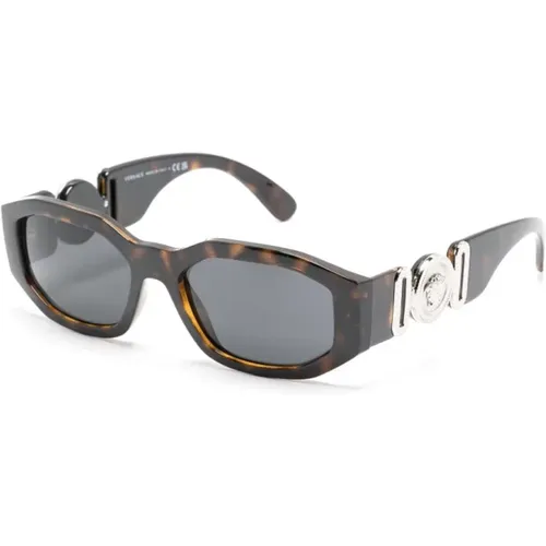 Ve4361 542387 Sunglasses , male, Sizes: 53 MM - Versace - Modalova