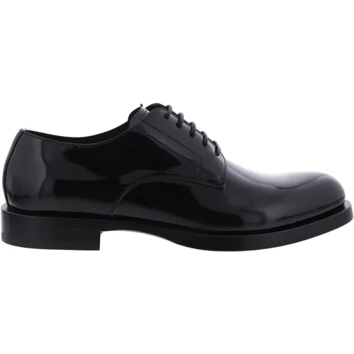 Polierte Derby Schuhe , Herren, Größe: 43 EU - Dolce & Gabbana - Modalova