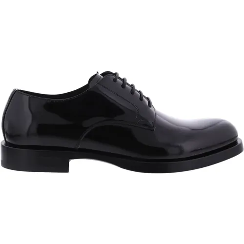 Polished Derby Shoes , male, Sizes: 8 UK, 10 UK, 9 1/2 UK, 9 UK, 8 1/2 UK - Dolce & Gabbana - Modalova