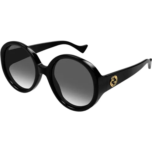 GG1256s oversized round GG sunglasses , female, Sizes: 56 MM - Gucci - Modalova