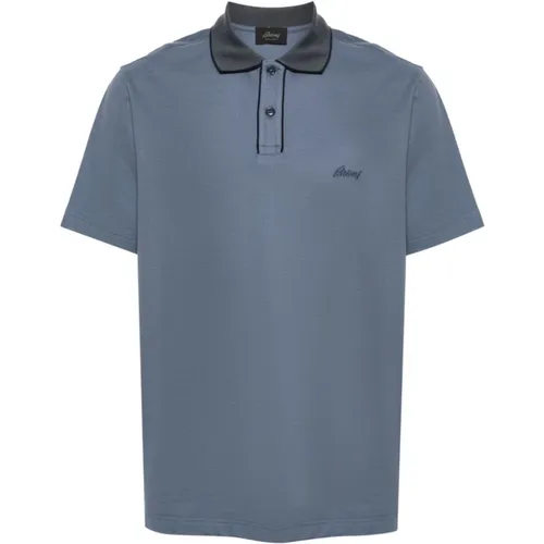 Polo-Shirt mit gesticktem Logo , Herren, Größe: XL - Brioni - Modalova