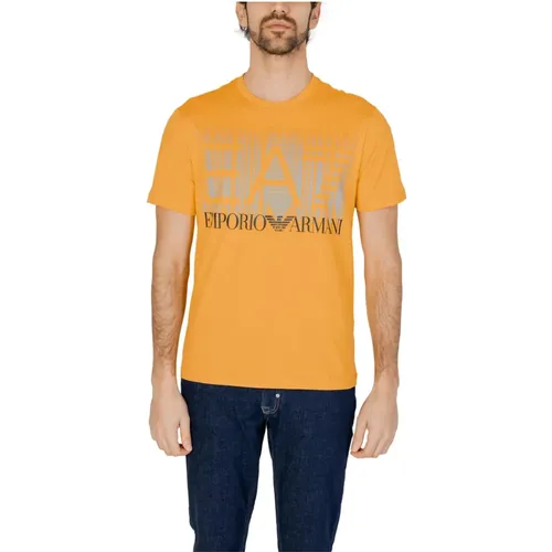 Men's 3Dpt44 Pj02Z T-Shirt , male, Sizes: M, 2XL, S, L, XL - Emporio Armani EA7 - Modalova