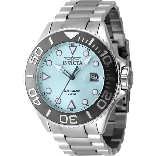 Grand Diver Automatik Blaues Zifferblatt Uhr , Herren, Größe: ONE Size - Invicta Watches - Modalova