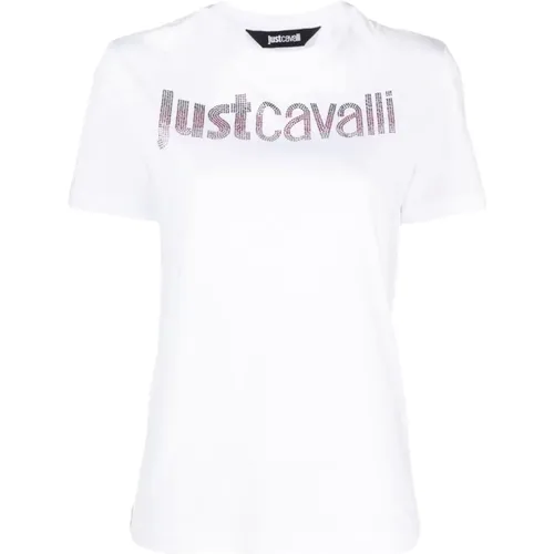 Weiße T-Shirts und Polos , Damen, Größe: S - Just Cavalli - Modalova