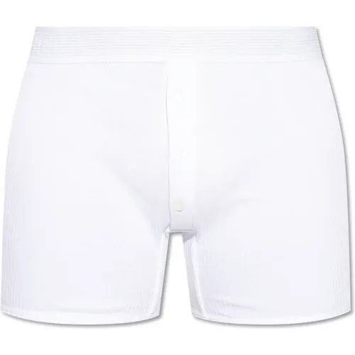 Gerippte Boxershorts , Herren, Größe: XS - Moschino - Modalova