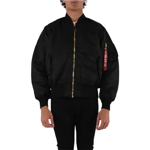 Reversible Ma-1 Bomber Jacket , male, Sizes: XL, S, L, M - alpha industries - Modalova