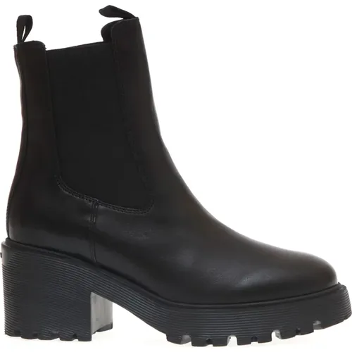 Leather Ankle Boots , female, Sizes: 3 1/2 UK - Hogan - Modalova