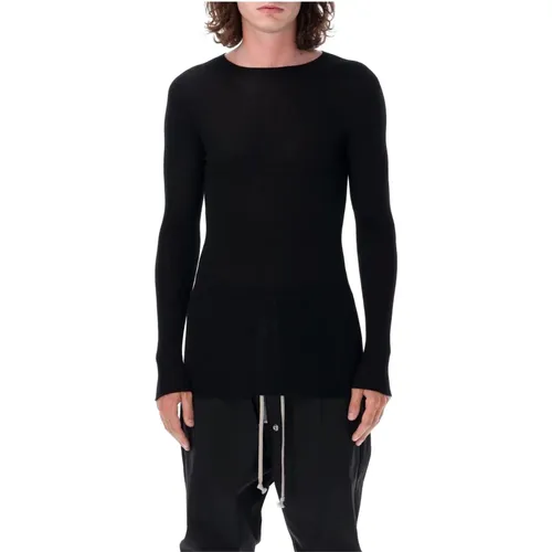 Schwarzer Rippstrick Aw24 , Herren, Größe: XL - Rick Owens - Modalova