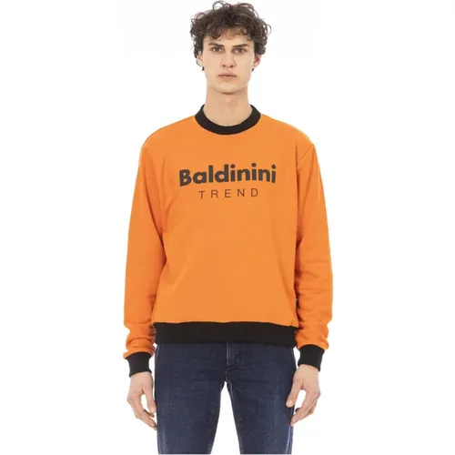 Langarm-Logo-Sweatshirt - Trendige Kleidung , Herren, Größe: S - Baldinini - Modalova