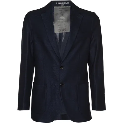 Cotton Linen Jacket , male, Sizes: 2XL, XL - Circolo 1901 - Modalova
