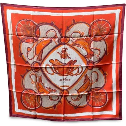 Pre-owned Silk scarves , female, Sizes: ONE SIZE - Hermès Vintage - Modalova