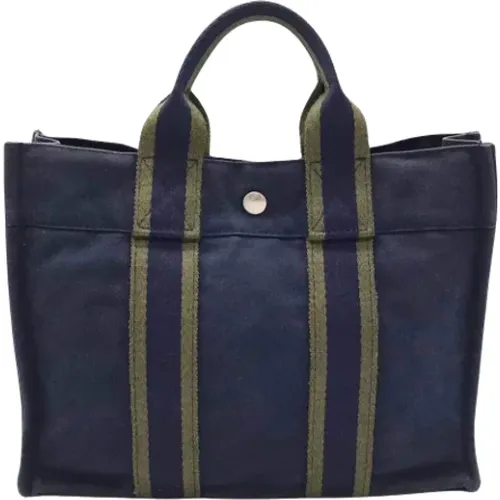 Pre-owned Canvas Handtaschen , Damen, Größe: ONE Size - Hermès Vintage - Modalova