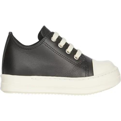 Graue flache Schuhe mit Kontrastdetails - Rick Owens - Modalova