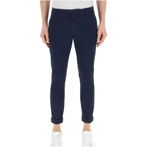 Trousers Slim Fit Lightweight Gabardine , male, Sizes: W34, W32, W30, W38, W33 - Dondup - Modalova