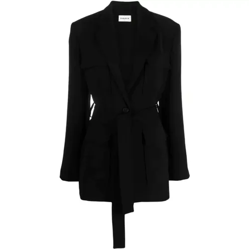 Belted Womens Blazer , female, Sizes: M, S, L - P.a.r.o.s.h. - Modalova